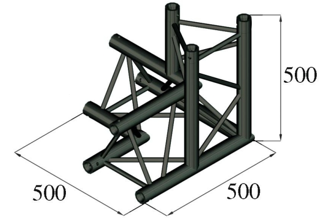Sistem de truss în 3 puncte Alutruss TRILOCK S-PAL-34 3-Way Corner \/ left